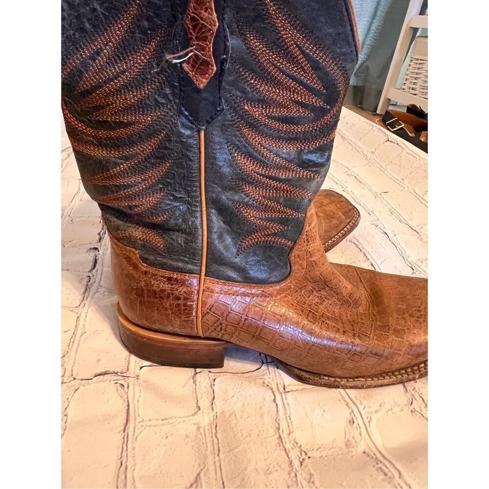 Cody James Size 9D Two Tone Brown Western Boots Cowbo Rodeo Ranch Farm Workwear - Picture 5 of 16